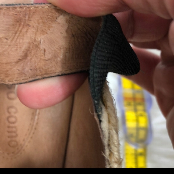 Corso Como wedge espadrilles black size 9 - Picture 5 of 6